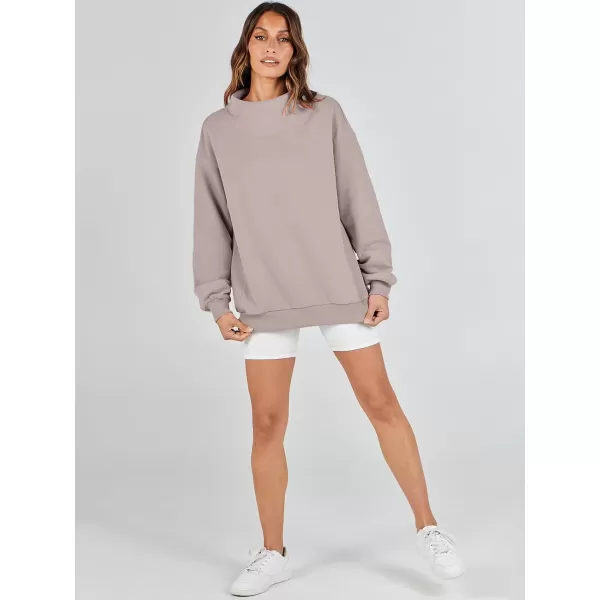 imageANRABESS Womens Oversized Sweatshirts Turtleneck Pullover Long Sleeve Hoodies Tops Fall Outfits 2023 ClothesKhaki