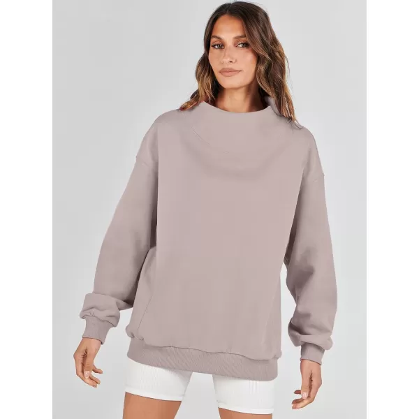 imageANRABESS Womens Oversized Sweatshirts Turtleneck Pullover Long Sleeve Hoodies Tops Fall Outfits 2023 ClothesKhaki