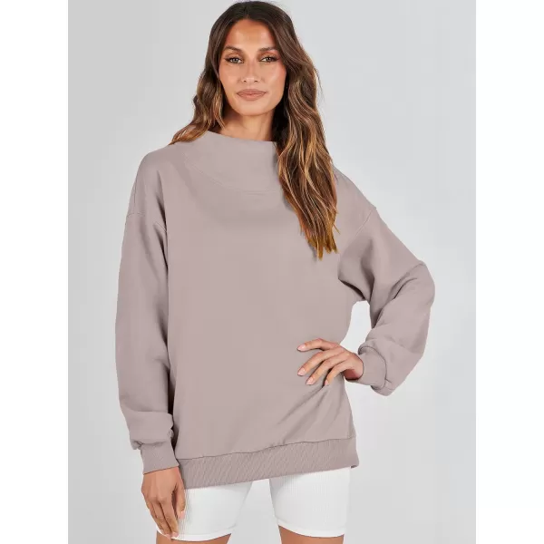 imageANRABESS Womens Oversized Sweatshirts Turtleneck Pullover Long Sleeve Hoodies Tops Fall Outfits 2023 ClothesKhaki