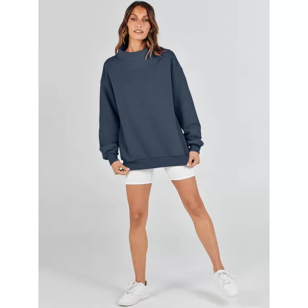 imageANRABESS Womens Oversized Sweatshirts Turtleneck Pullover Long Sleeve Hoodies Tops Fall Outfits 2023 ClothesNavy Blue