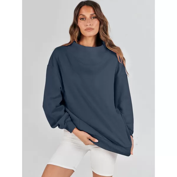 imageANRABESS Womens Oversized Sweatshirts Turtleneck Pullover Long Sleeve Hoodies Tops Fall Outfits 2023 ClothesNavy Blue