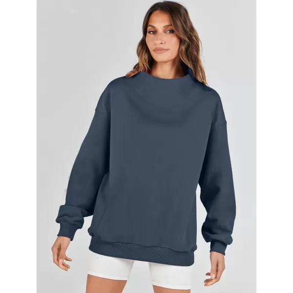 imageANRABESS Womens Oversized Sweatshirts Turtleneck Pullover Long Sleeve Hoodies Tops Fall Outfits 2023 ClothesNavy Blue