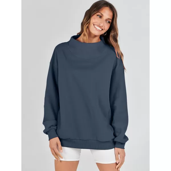 imageANRABESS Womens Oversized Sweatshirts Turtleneck Pullover Long Sleeve Hoodies Tops Fall Outfits 2023 ClothesNavy Blue