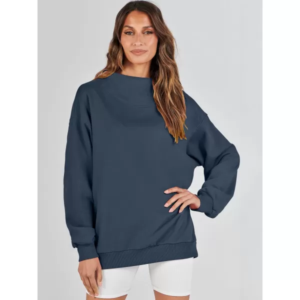 imageANRABESS Womens Oversized Sweatshirts Turtleneck Pullover Long Sleeve Hoodies Tops Fall Outfits 2023 ClothesNavy Blue