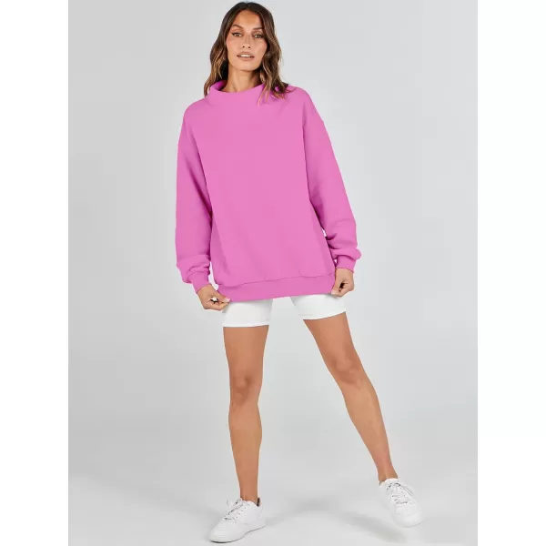 imageANRABESS Womens Oversized Sweatshirts Turtleneck Pullover Long Sleeve Hoodies Tops Fall Outfits 2023 ClothesPink