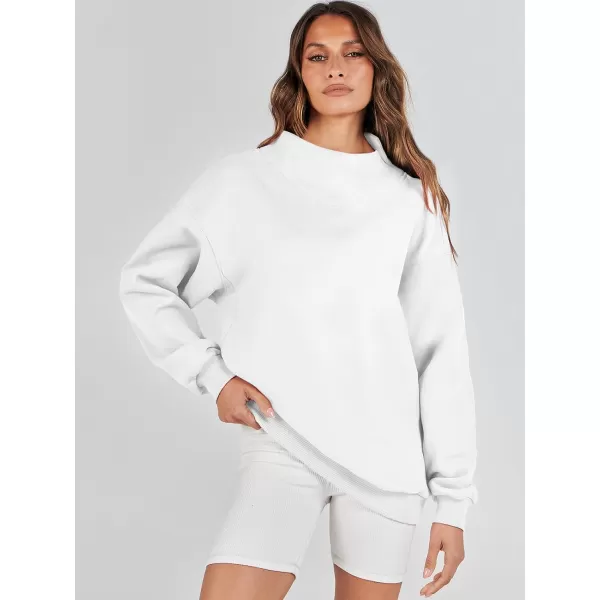 imageANRABESS Womens Oversized Sweatshirts Turtleneck Pullover Long Sleeve Hoodies Tops Fall Outfits 2023 ClothesWhite