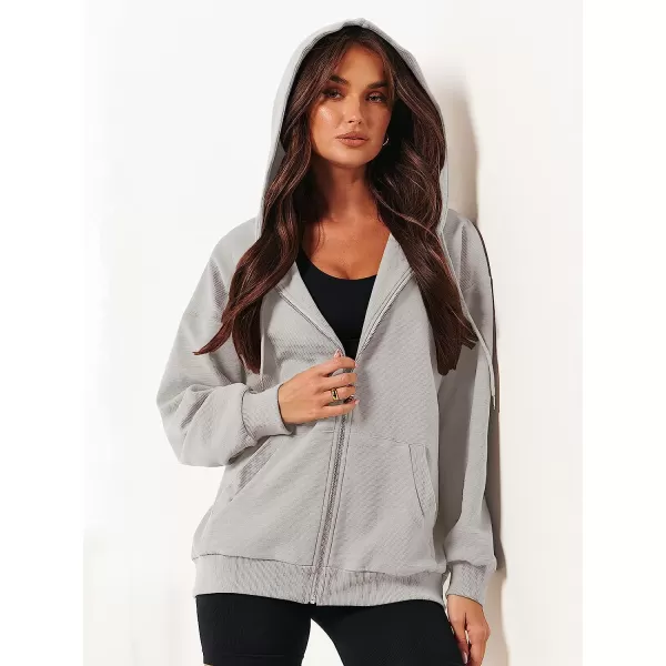 imageANRABESS Womens Oversized Zip Up Hoodies Long Sleeve Fall Casual Sweatshirts Jacket Trendy Y2k Hoodie with PocketGray