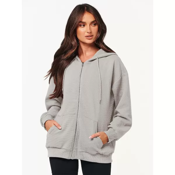 imageANRABESS Womens Oversized Zip Up Hoodies Long Sleeve Fall Casual Sweatshirts Jacket Trendy Y2k Hoodie with PocketGray