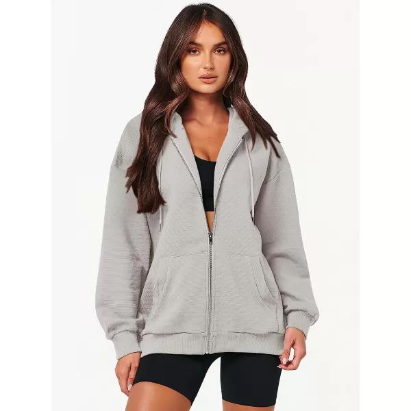imageANRABESS Womens Oversized Zip Up Hoodies Long Sleeve Fall Casual Sweatshirts Jacket Trendy Y2k Hoodie with PocketGray