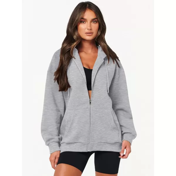 imageANRABESS Womens Oversized Zip Up Hoodies Long Sleeve Fall Casual Sweatshirts Jacket Trendy Y2k Hoodie with PocketLight Gray