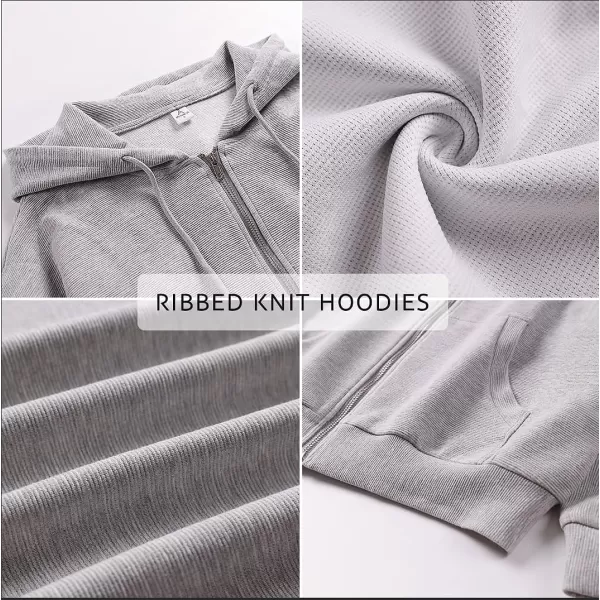 imageANRABESS Womens Oversized Zip Up Hoodies Long Sleeve Fall Casual Sweatshirts Jacket Trendy Y2k Hoodie with PocketLight Gray