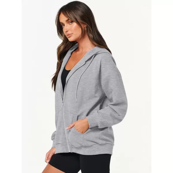 imageANRABESS Womens Oversized Zip Up Hoodies Long Sleeve Fall Casual Sweatshirts Jacket Trendy Y2k Hoodie with PocketLight Gray