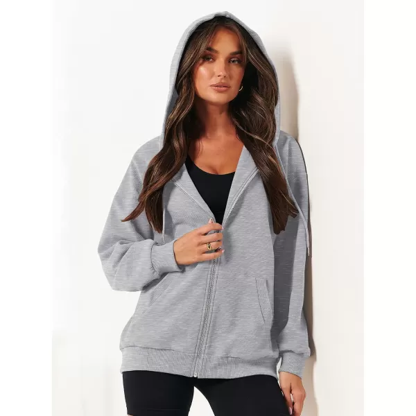 imageANRABESS Womens Oversized Zip Up Hoodies Long Sleeve Fall Casual Sweatshirts Jacket Trendy Y2k Hoodie with PocketLight Gray
