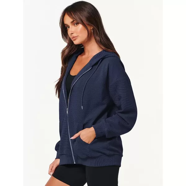 imageANRABESS Womens Oversized Zip Up Hoodies Long Sleeve Fall Casual Sweatshirts Jacket Trendy Y2k Hoodie with PocketNavy Blue