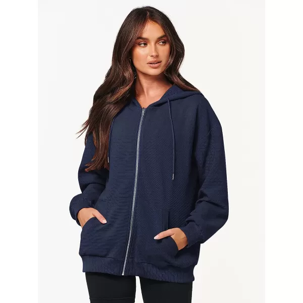 imageANRABESS Womens Oversized Zip Up Hoodies Long Sleeve Fall Casual Sweatshirts Jacket Trendy Y2k Hoodie with PocketNavy Blue