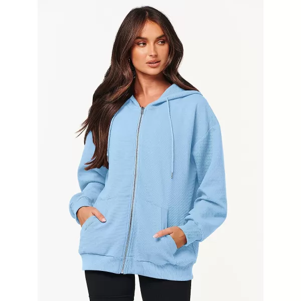imageANRABESS Womens Oversized Zip Up Hoodies Long Sleeve Fall Casual Sweatshirts Jacket Trendy Y2k Hoodie with PocketSky