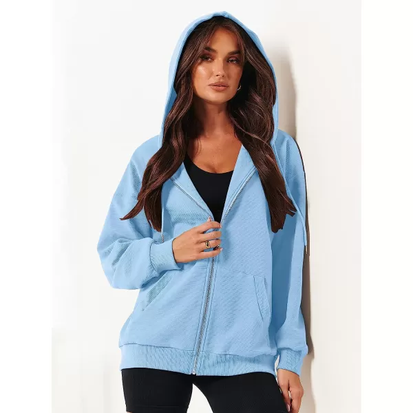 imageANRABESS Womens Oversized Zip Up Hoodies Long Sleeve Fall Casual Sweatshirts Jacket Trendy Y2k Hoodie with PocketSky