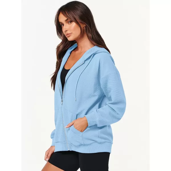 imageANRABESS Womens Oversized Zip Up Hoodies Long Sleeve Fall Casual Sweatshirts Jacket Trendy Y2k Hoodie with PocketSky