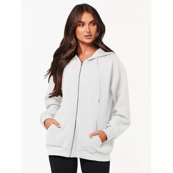 imageANRABESS Womens Oversized Zip Up Hoodies Long Sleeve Fall Casual Sweatshirts Jacket Trendy Y2k Hoodie with PocketWhite