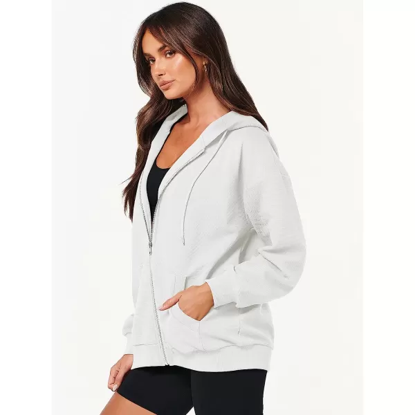 imageANRABESS Womens Oversized Zip Up Hoodies Long Sleeve Fall Casual Sweatshirts Jacket Trendy Y2k Hoodie with PocketWhite