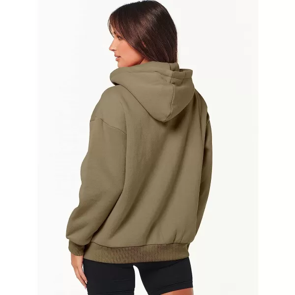 imageANRABESS Womens Oversized Zip Up Hoodies Sweatshirts Y2K Clothes Teen Girl Fall Casual Drawstring Jackets with PocketsBrown