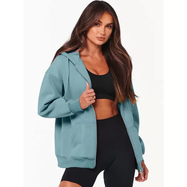 imageANRABESS Womens Oversized Zip Up Hoodies Sweatshirts Y2K Clothes Teen Girl Fall Casual Drawstring Jackets with PocketsLake
