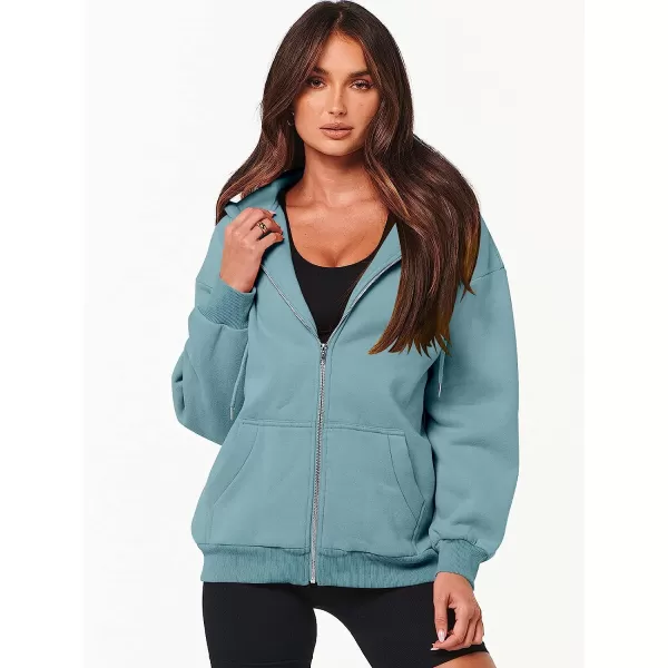imageANRABESS Womens Oversized Zip Up Hoodies Sweatshirts Y2K Clothes Teen Girl Fall Casual Drawstring Jackets with PocketsLake