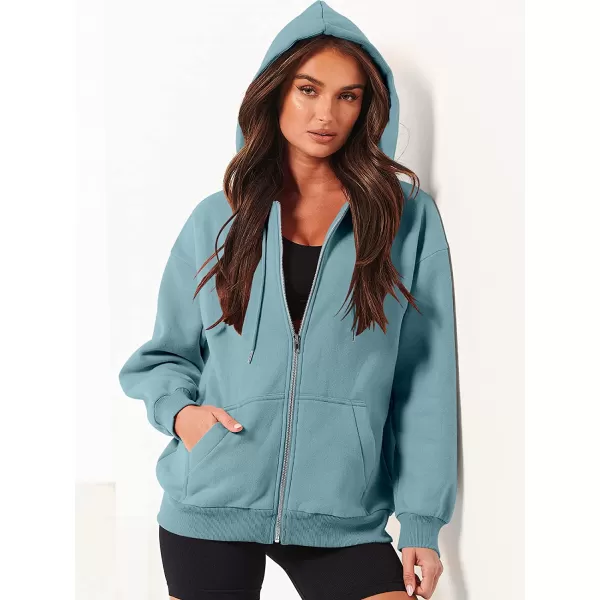 imageANRABESS Womens Oversized Zip Up Hoodies Sweatshirts Y2K Clothes Teen Girl Fall Casual Drawstring Jackets with PocketsLake