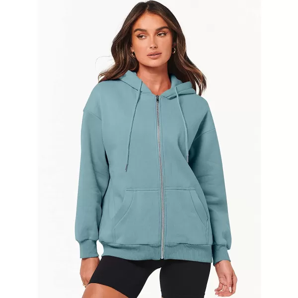 imageANRABESS Womens Oversized Zip Up Hoodies Sweatshirts Y2K Clothes Teen Girl Fall Casual Drawstring Jackets with PocketsLake
