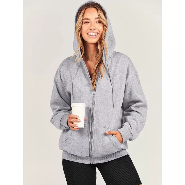 imageANRABESS Womens Oversized Zip Up Hoodies Sweatshirts Y2K Clothes Teen Girl Fall Casual Drawstring Jackets with PocketsLight Grey