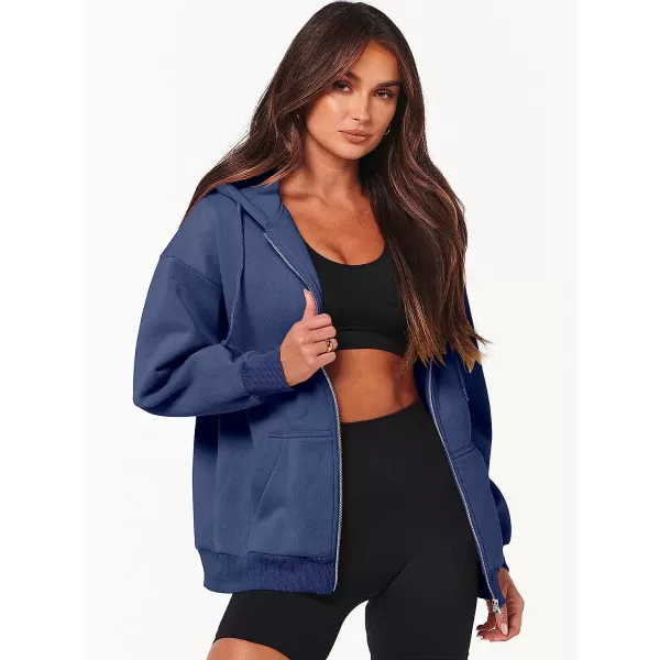 imageANRABESS Womens Oversized Zip Up Hoodies Sweatshirts Y2K Clothes Teen Girl Fall Casual Drawstring Jackets with PocketsNavy Blue