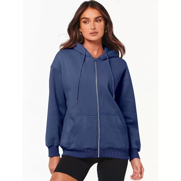 imageANRABESS Womens Oversized Zip Up Hoodies Sweatshirts Y2K Clothes Teen Girl Fall Casual Drawstring Jackets with PocketsNavy Blue