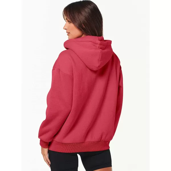 imageANRABESS Womens Oversized Zip Up Hoodies Sweatshirts Y2K Clothes Teen Girl Fall Casual Drawstring Jackets with PocketsRed