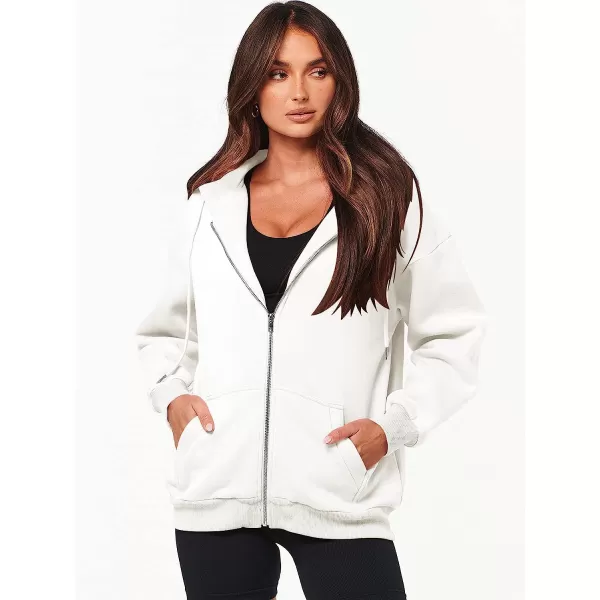 imageANRABESS Womens Oversized Zip Up Hoodies Sweatshirts Y2K Clothes Teen Girl Fall Casual Drawstring Jackets with PocketsWhite
