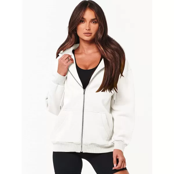 imageANRABESS Womens Oversized Zip Up Hoodies Sweatshirts Y2K Clothes Teen Girl Fall Casual Drawstring Jackets with PocketsWhite