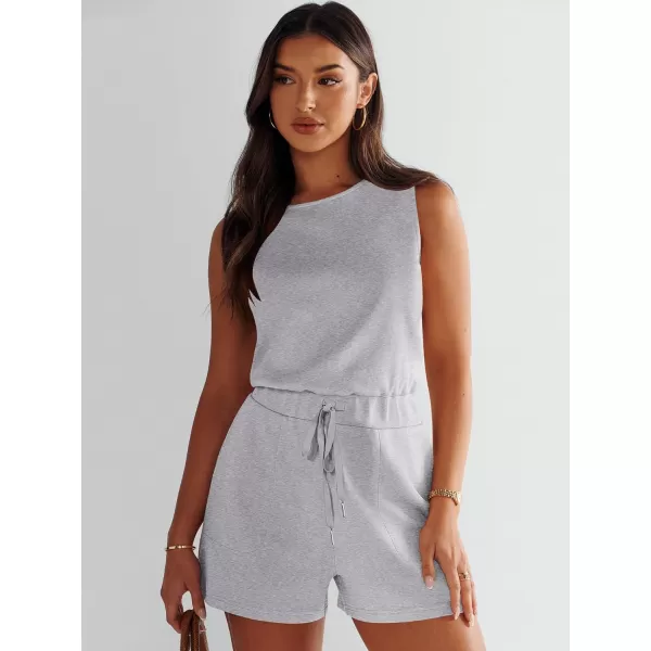 imageANRABESS Womens Rompers 2024 Casual Summer Sleeveless Adjustable Waist Shorts Jumpsuits With Pockets Fashion OutfitsGray