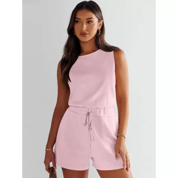 imageANRABESS Womens Rompers 2024 Casual Summer Sleeveless Adjustable Waist Shorts Jumpsuits With Pockets Fashion OutfitsPink