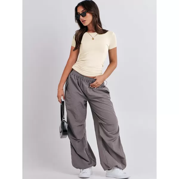 imageANRABESS Womens Short Sleeve Slim Fit Crop Top Going Out TightShirts Summer Basic TeesApricot