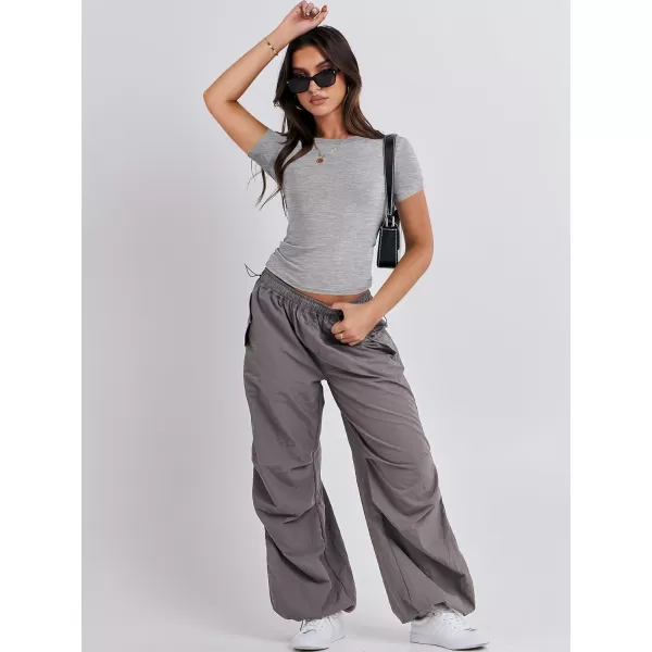 imageANRABESS Womens Short Sleeve Slim Fit Crop Top Going Out TightShirts Summer Basic TeesGrey