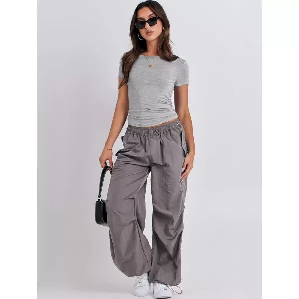imageANRABESS Womens Short Sleeve Slim Fit Crop Top Going Out TightShirts Summer Basic TeesGrey