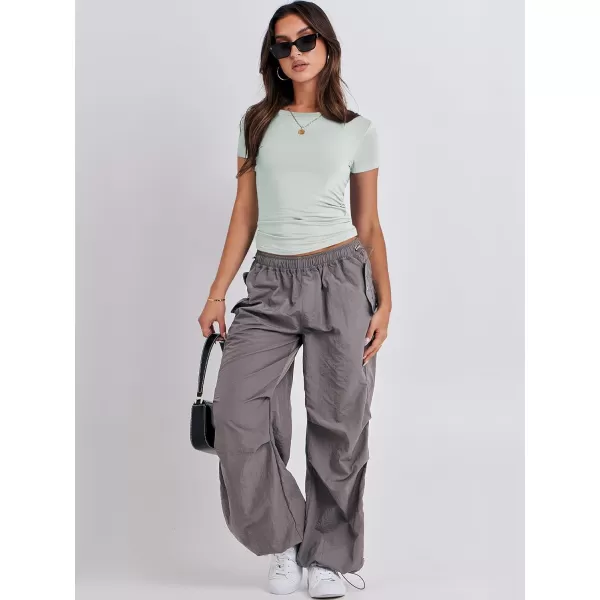 imageANRABESS Womens Short Sleeve Slim Fit Crop Top Going Out TightShirts Summer Basic TeesLight Green