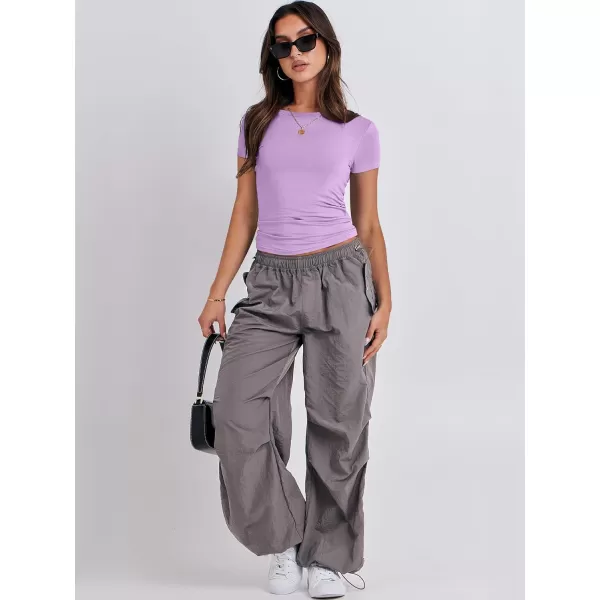 imageANRABESS Womens Short Sleeve Slim Fit Crop Top Going Out TightShirts Summer Basic TeesPurple