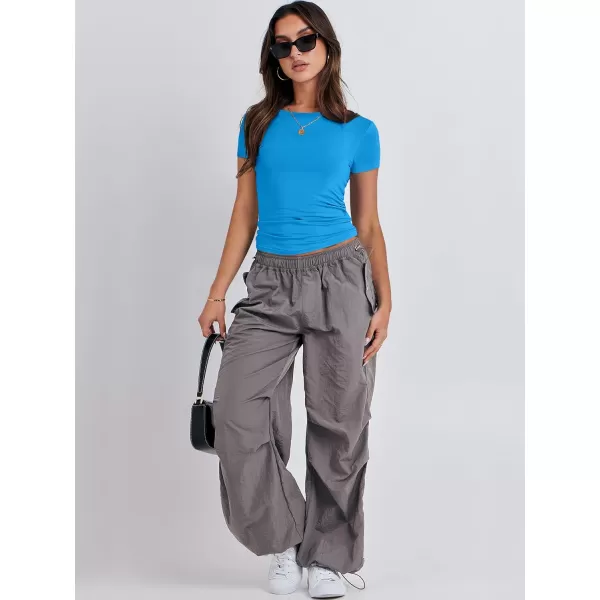 imageANRABESS Womens Short Sleeve Slim Fit Crop Top Going Out TightShirts Summer Basic TeesRoyal Blue