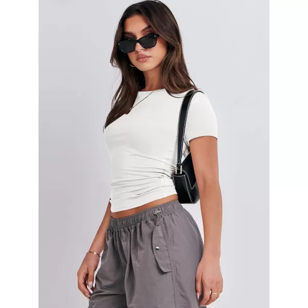 imageANRABESS Womens Short Sleeve Slim Fit Crop Top Going Out TightShirts Summer Basic TeesWhite