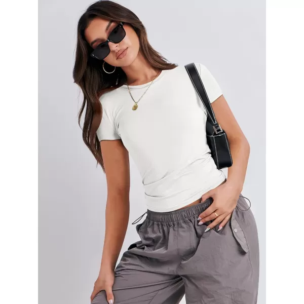 imageANRABESS Womens Short Sleeve Slim Fit Crop Top Going Out TightShirts Summer Basic TeesWhite