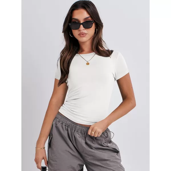 imageANRABESS Womens Short Sleeve Slim Fit Crop Top Going Out TightShirts Summer Basic TeesWhite