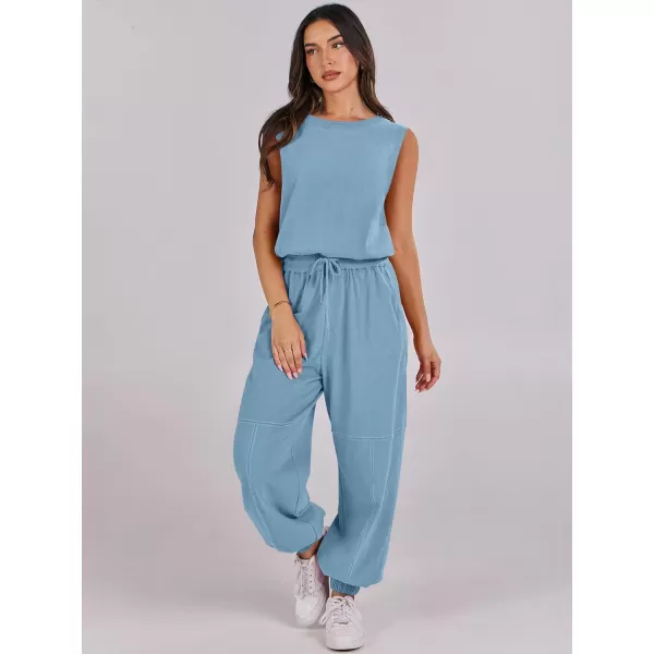 imageANRABESS Womens Sleeveless Crewneck Loose Fit Open Back Jumpsuits Outfits One Piece Workout Active Tracksuits SweatsuitsLake Blue