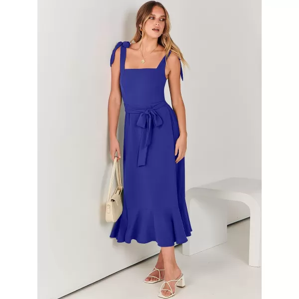 imageANRABESS Womens Square Neck Ruffle Split Midi Formal Summer Dress Elegant Wedding Guest Cocktail Party Bridesmaid DressesRoyal Blue
