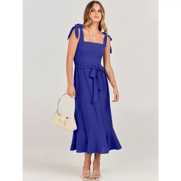 imageANRABESS Womens Square Neck Ruffle Split Midi Formal Summer Dress Elegant Wedding Guest Cocktail Party Bridesmaid DressesRoyal Blue