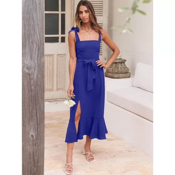 imageANRABESS Womens Square Neck Ruffle Split Midi Formal Summer Dress Elegant Wedding Guest Cocktail Party Bridesmaid DressesRoyal Blue